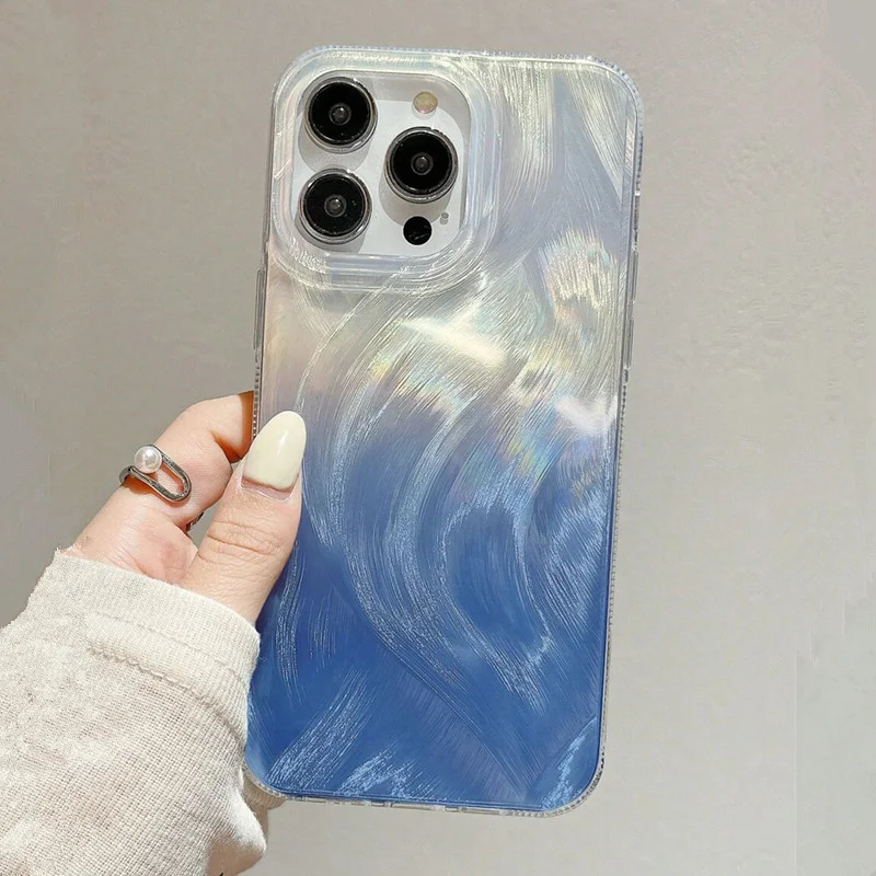 Phone Cases Blue - Glitter Gradient Blue Starry Sky Phone