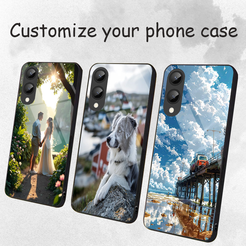Phone Cases Australia - Custom Tempered Glass Case For Samsung