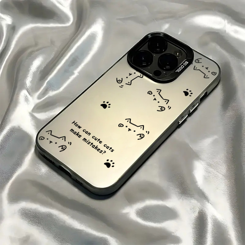 Phone Cases Drawing - Simple Drawing Kitten Phone Case For