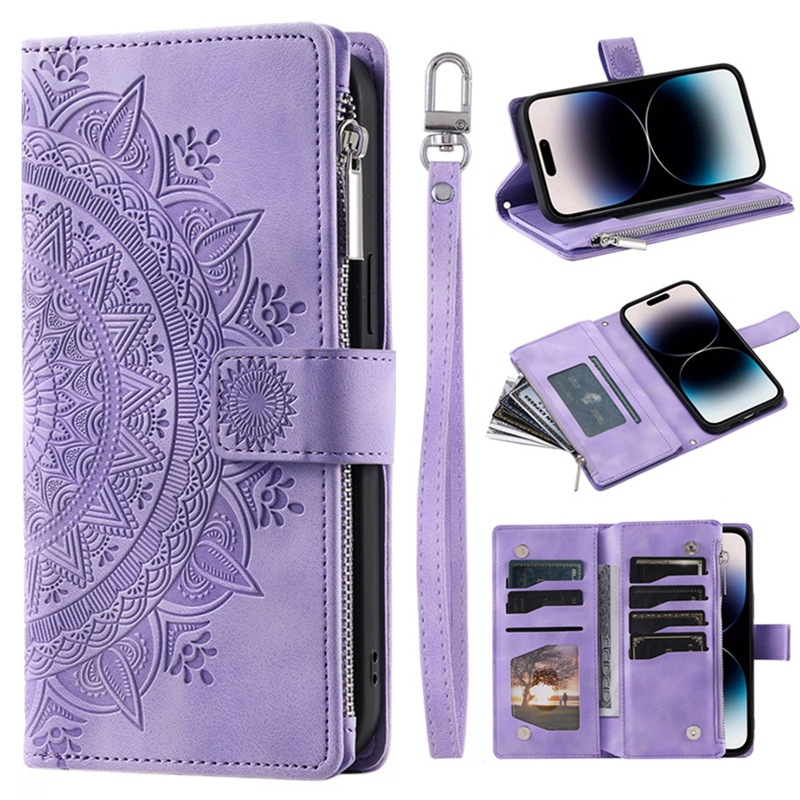 Phone Cases Classy - Luxury Zipper Wallet Case for iPhone