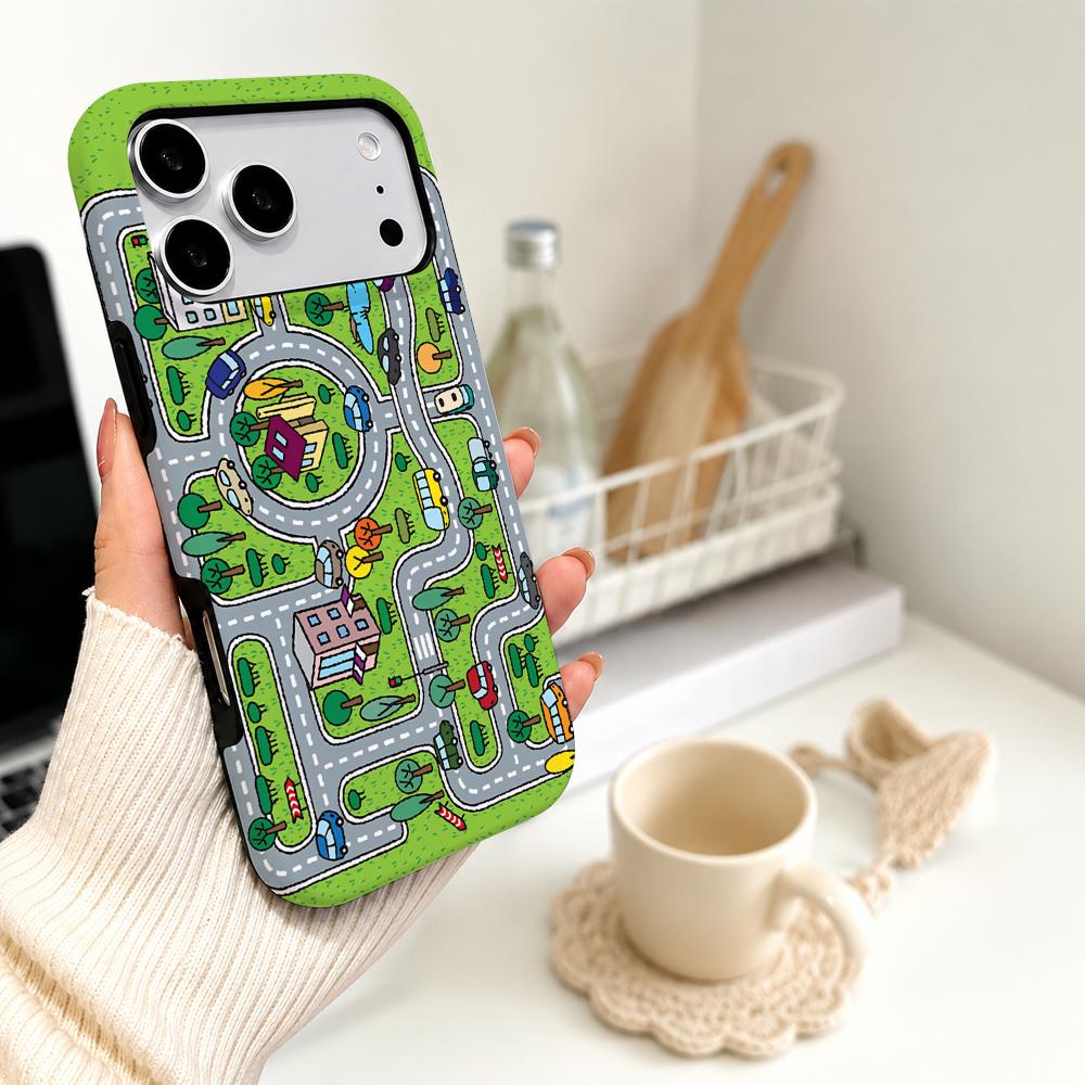 Phone Cases Drawing - Kids Toy Car City Road Phone