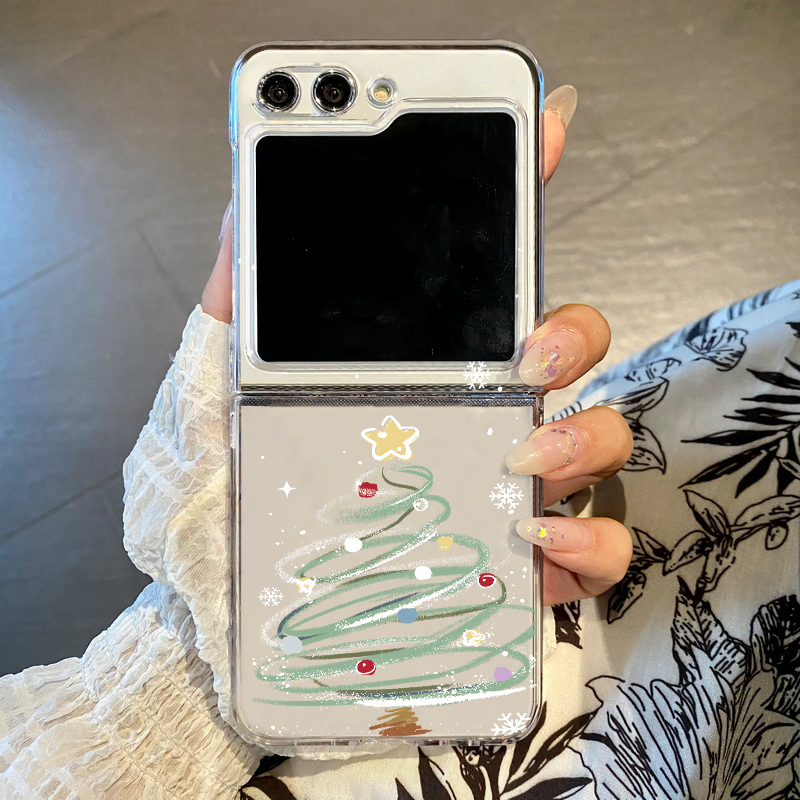 Phone Cases Z Flip 7 - Christmas Tree Phone Case For Samsung