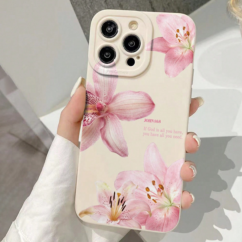 Blue Floral Painted Silicone I - đánh giá và giá Phone Cases Blue