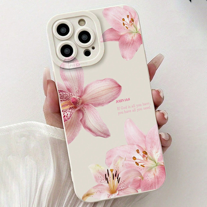 Blue Floral Painted Silicone I - đánh giá và giá Phone Cases Blue