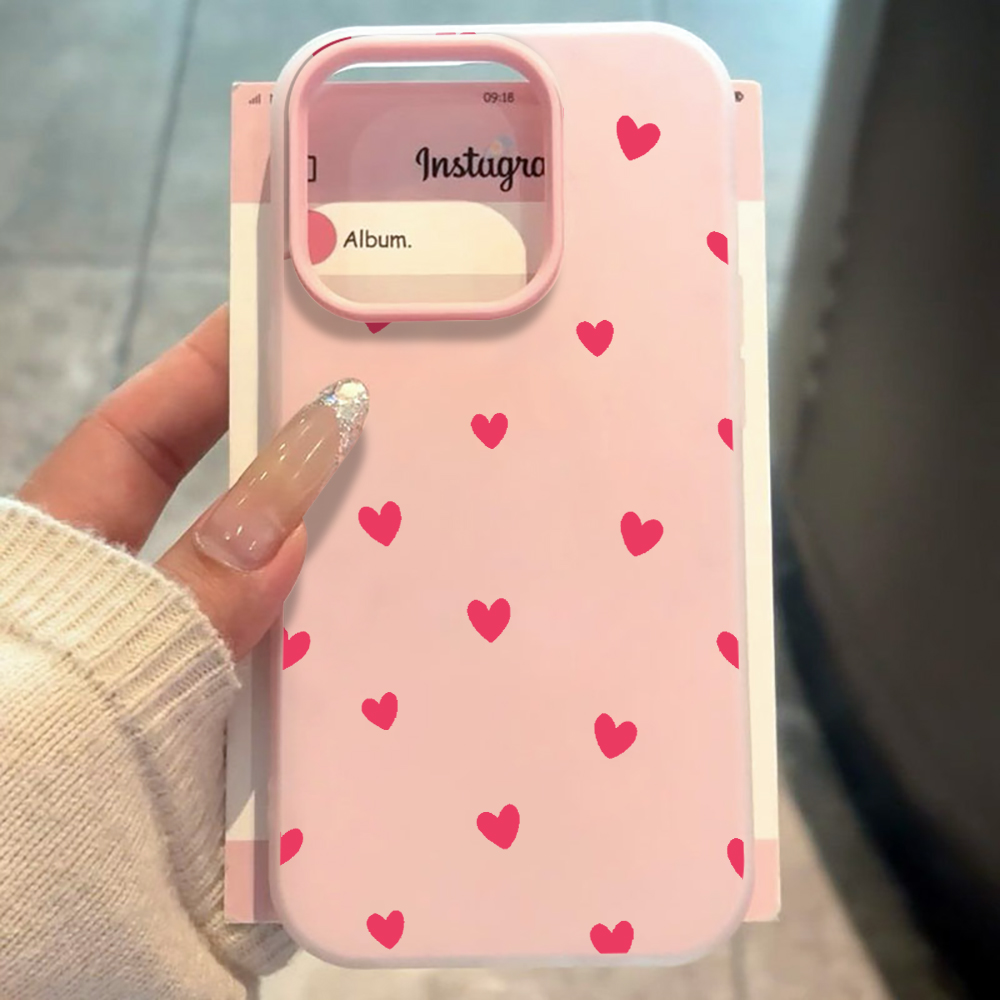 Red Love Heart Pattern Phone C - đánh giá và giá Phone Cases Red
