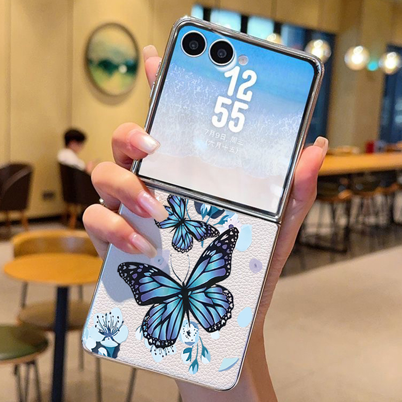 Purple Butterfly PU Leather Ph - đánh giá và giá Phone Cases Z Flip 7