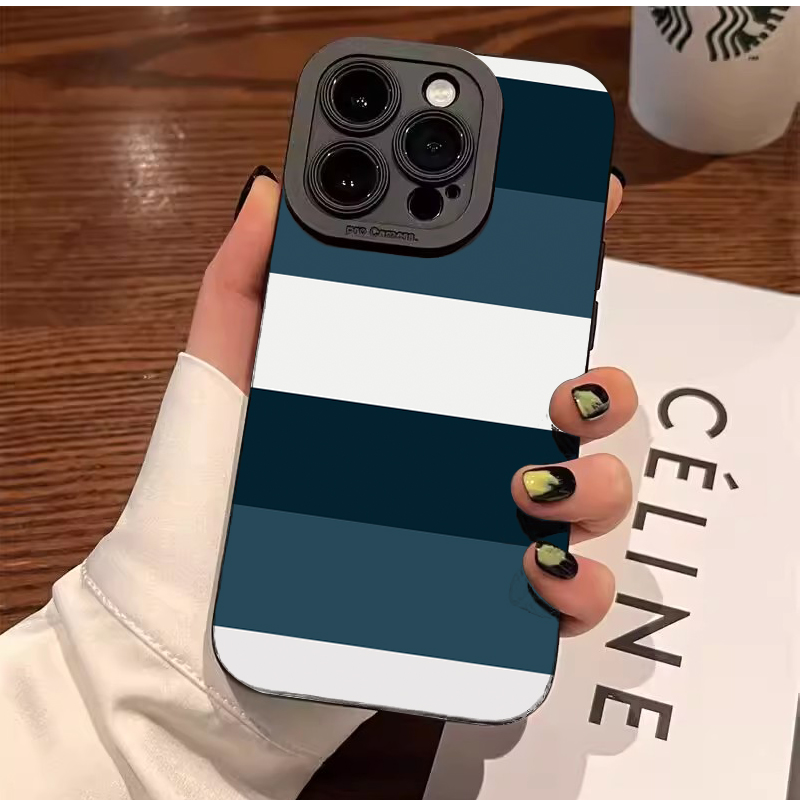 Blue White Striped Pattern Pho - đánh giá và giá Phone Cases Blue