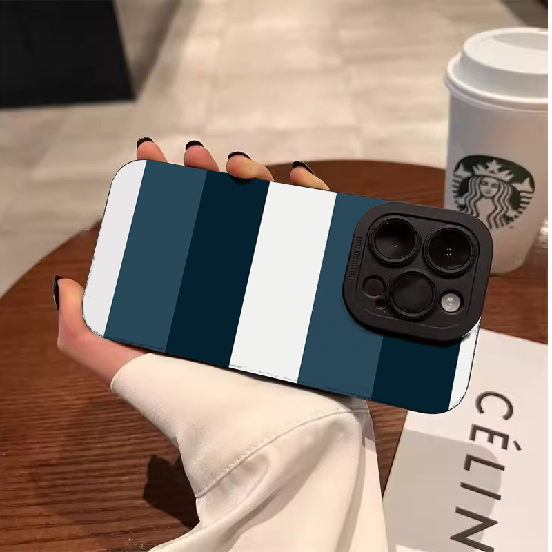 Blue White Striped Pattern Pho - đánh giá và giá Phone Cases Blue