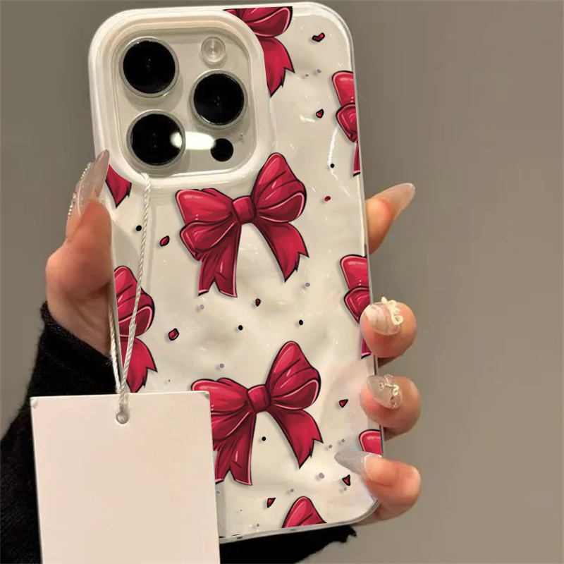 White Red Bow Pattern Phone Ca - đánh giá và giá Phone Cases Red