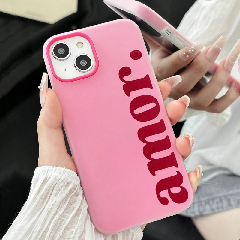 Red Amor. Letter Print Persona - đánh giá và giá Phone Cases Red