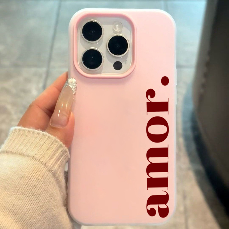 Red Amor. Letter Print Persona - đánh giá và giá Phone Cases Red
