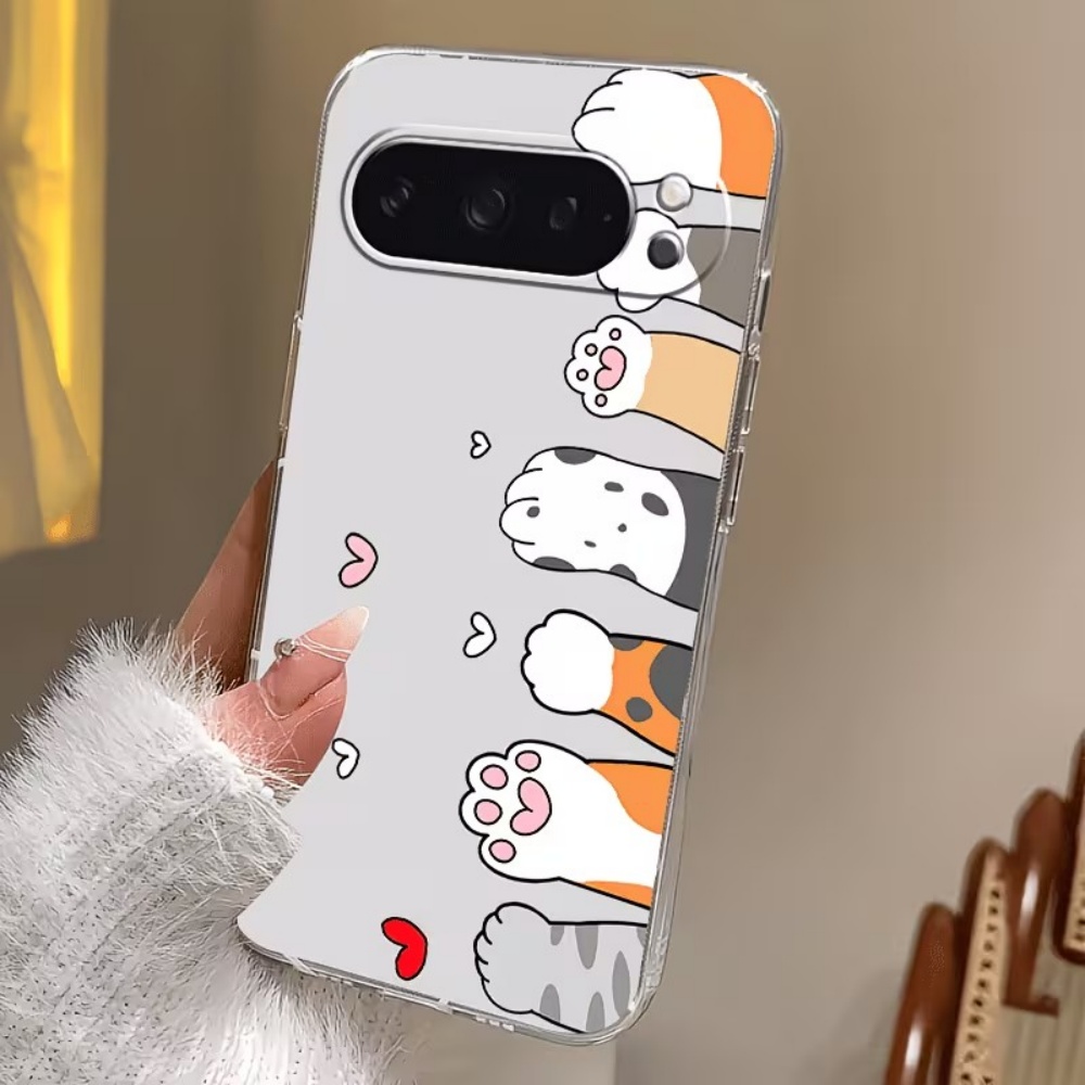 Cartoon Cat Paw Print Crystal  - đánh giá và giá Phone Cases Pixel 9A