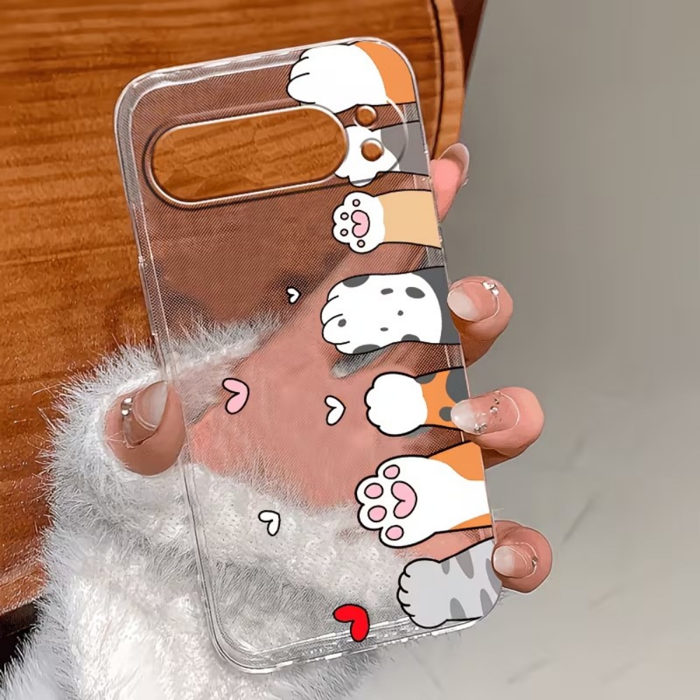 Cartoon Cat Paw Print Crystal  - đánh giá và giá Phone Cases Pixel 9A
