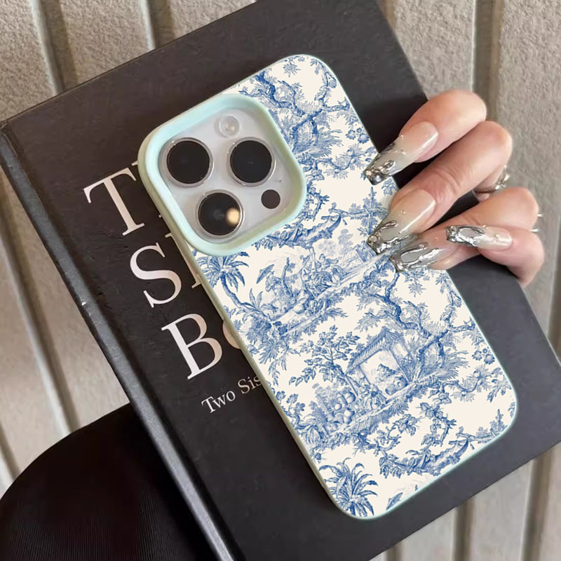 Fashion Blue White Porcelain P - đánh giá và giá Phone Cases Blue