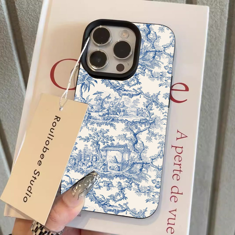 Fashion Blue White Porcelain P - đánh giá và giá Phone Cases Blue
