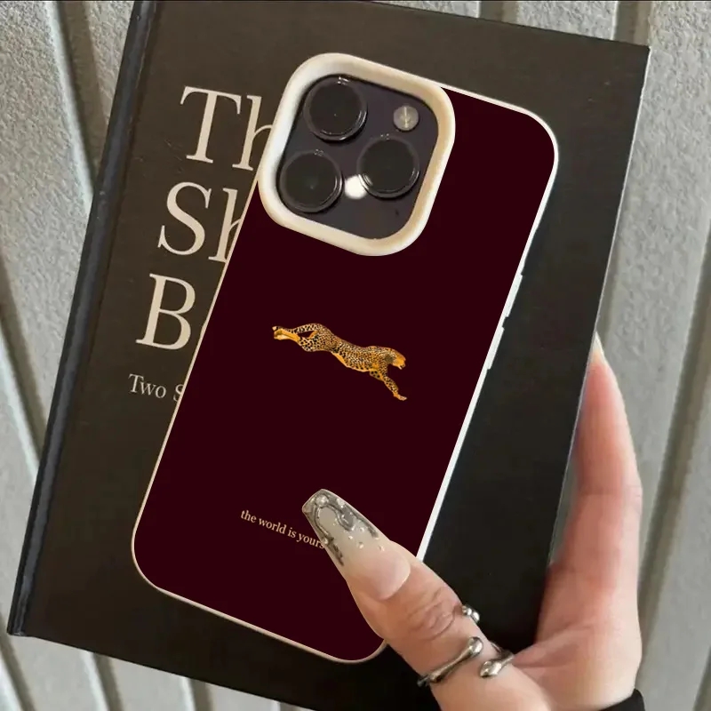 Fashion Leopard Wine Red Soft  - đánh giá và giá Phone Cases Red