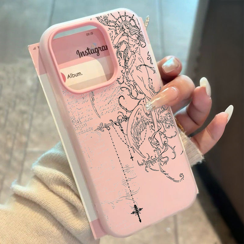 Gothic Style Angel Cross Line  - đánh giá và giá Phone Cases Drawing