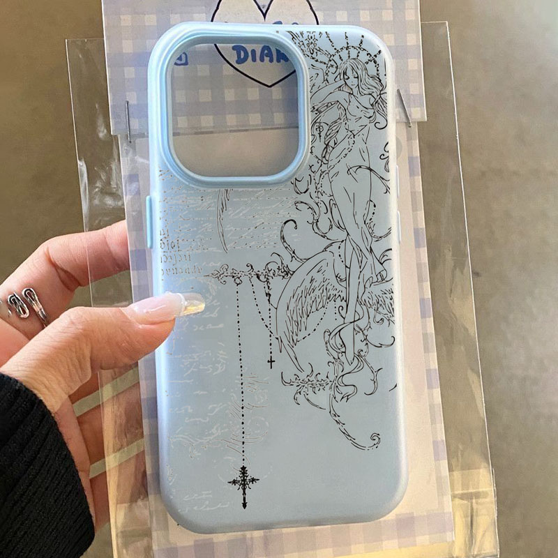 Gothic Style Angel Cross Line  - đánh giá và giá Phone Cases Drawing