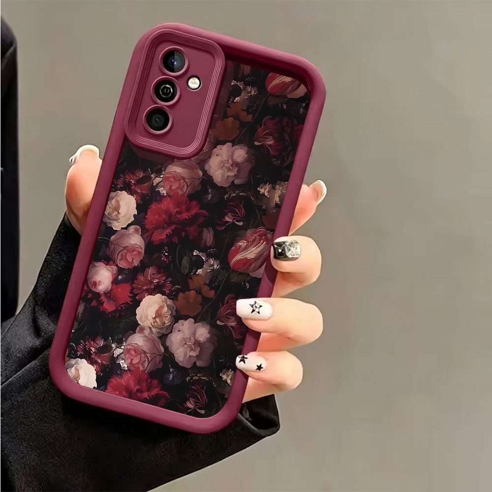 Wine Red Rose Pattern Phone Ca - đánh giá và giá Phone Cases Red