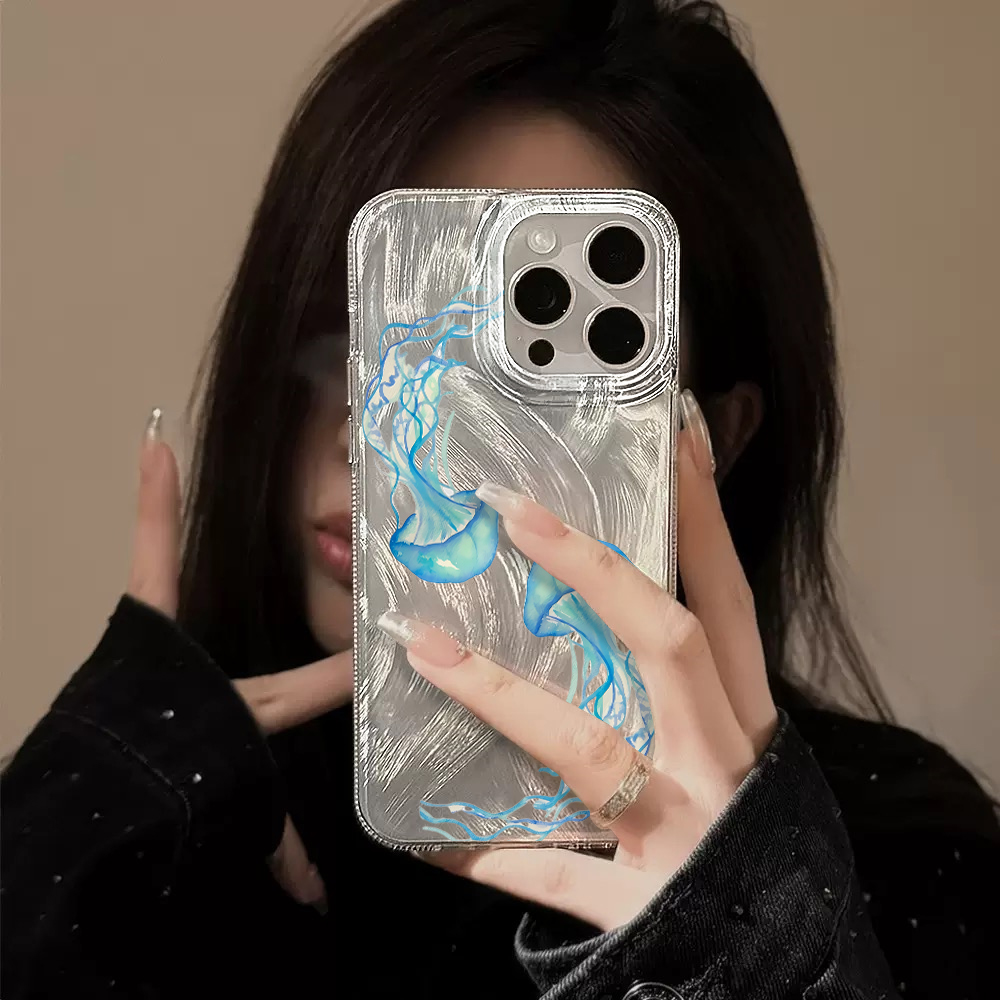 Blue Jellyfish Summer Ocean Ha - đánh giá và giá Phone Cases Blue