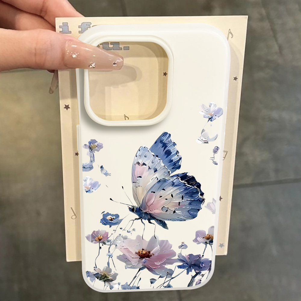Watercolor Blue Purple Butterf - đánh giá và giá Phone Cases Blue