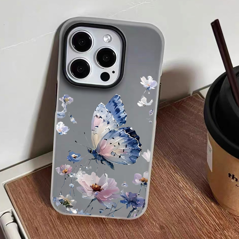 Watercolor Blue Purple Butterf - đánh giá và giá Phone Cases Blue