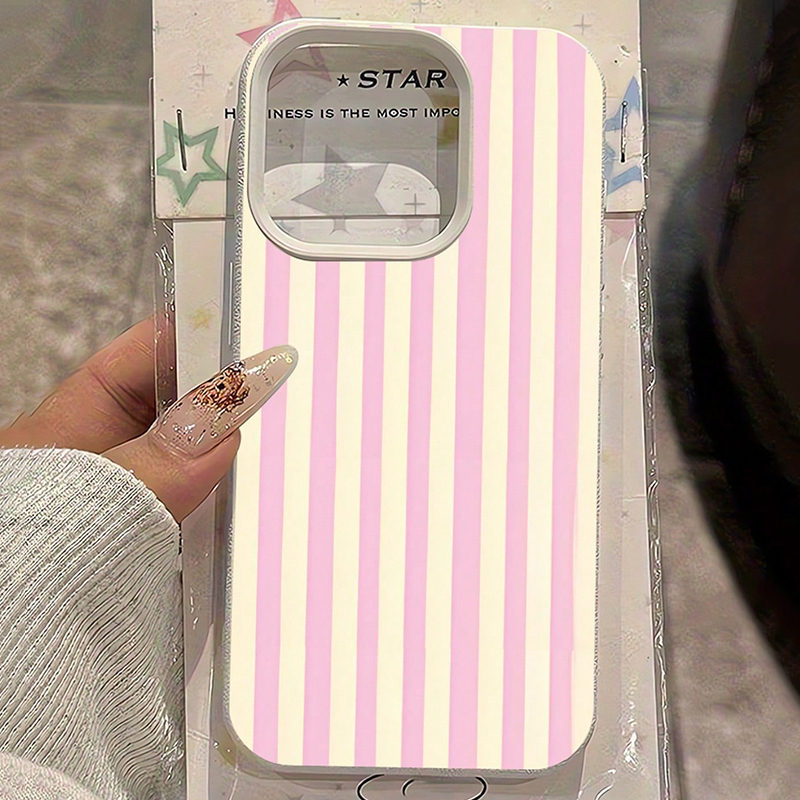 Simple Pink Vertical Striped L - đánh giá và giá Phone Cases Australia
