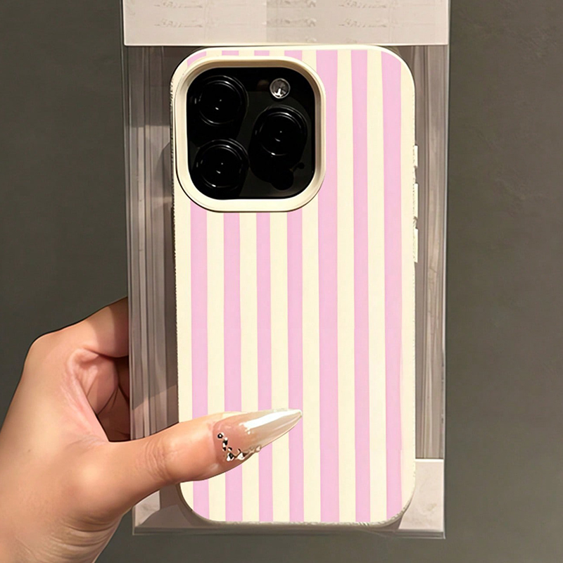 Simple Pink Vertical Striped L - đánh giá và giá Phone Cases Australia