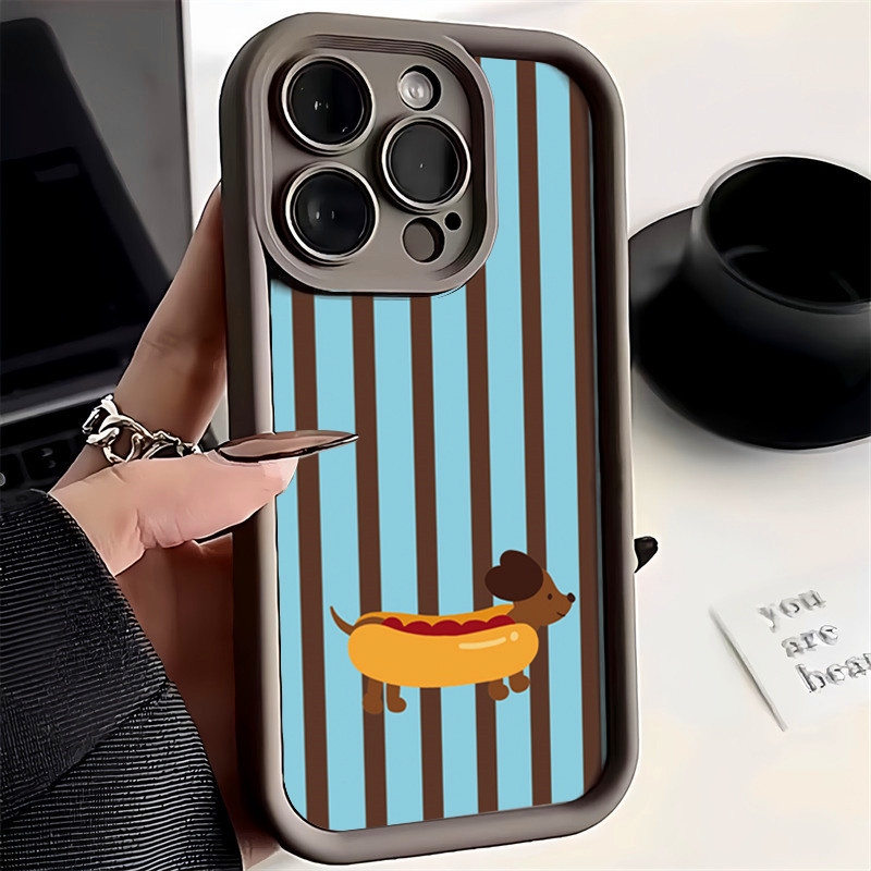 Retro Fun Striped Dachshund Pa - đánh giá và giá Phone Cases Australia