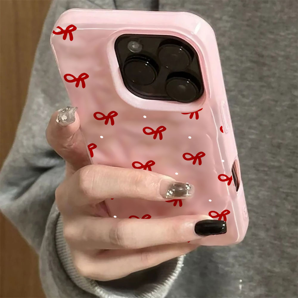 3D Water Ripple Red Heart Prin - đánh giá và giá Phone Cases Red