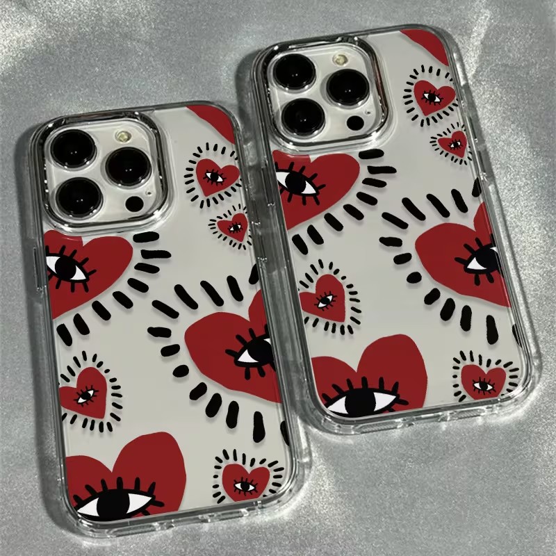 Unique Red Heart Eye Frame Sof - đánh giá và giá Phone Cases Red