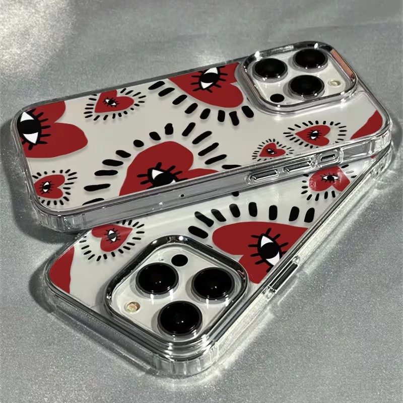 Unique Red Heart Eye Frame Sof - đánh giá và giá Phone Cases Red