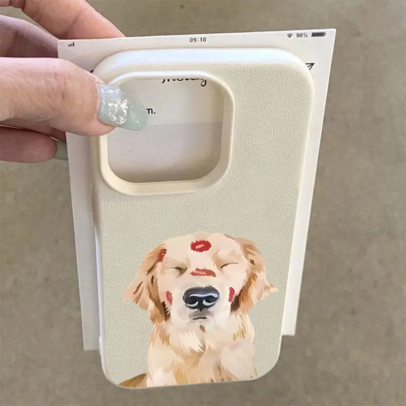 Cute Golden Retriever Red Lip  - đánh giá và giá Phone Cases Red