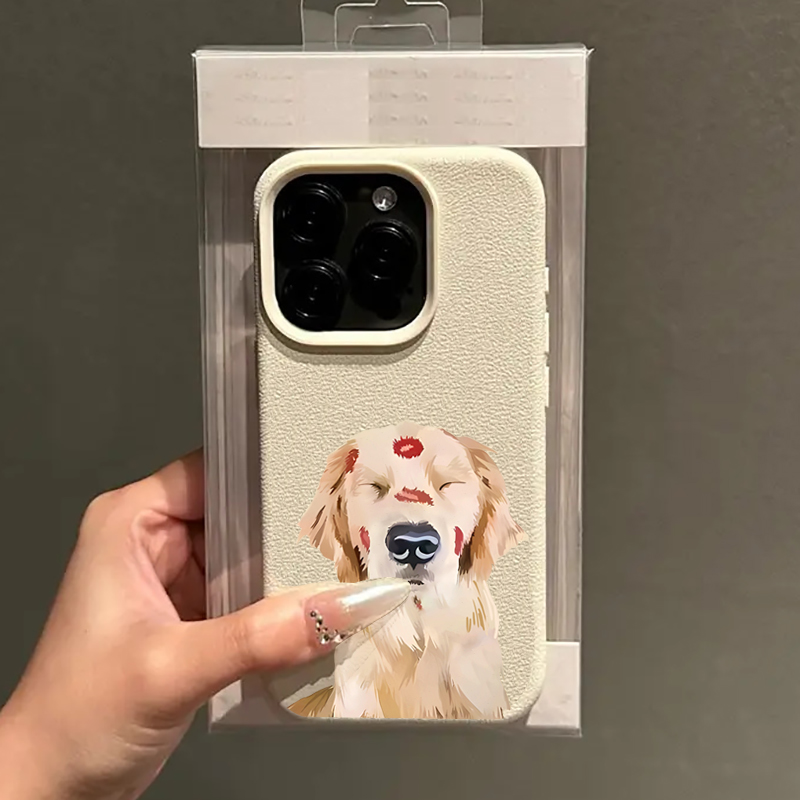 Cute Golden Retriever Red Lip  - đánh giá và giá Phone Cases Red