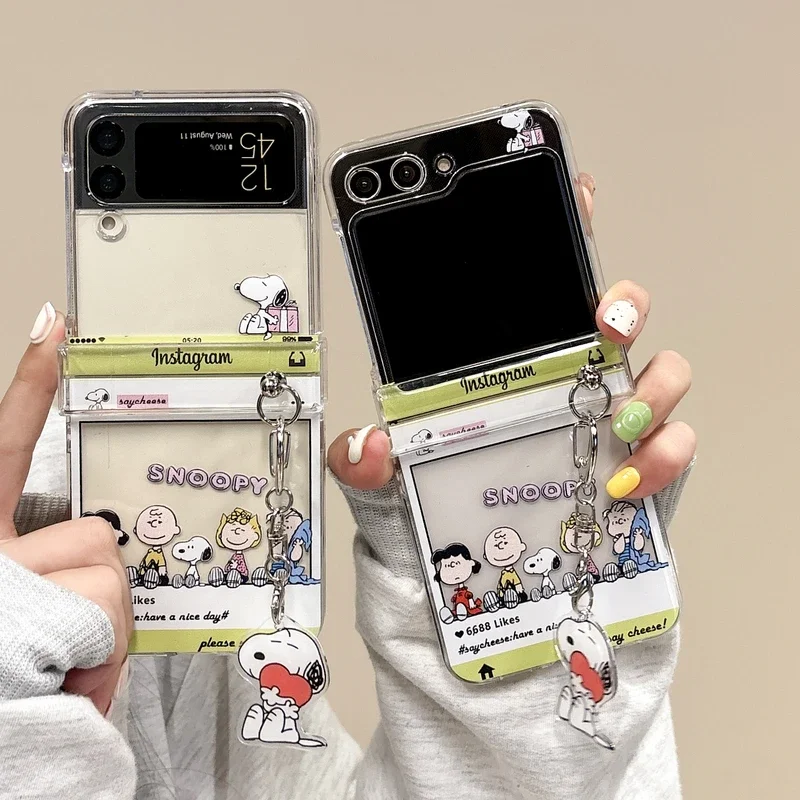 Cute Cartoon Snoopy Charlie Br - đánh giá và giá Phone Cases Z Flip 7