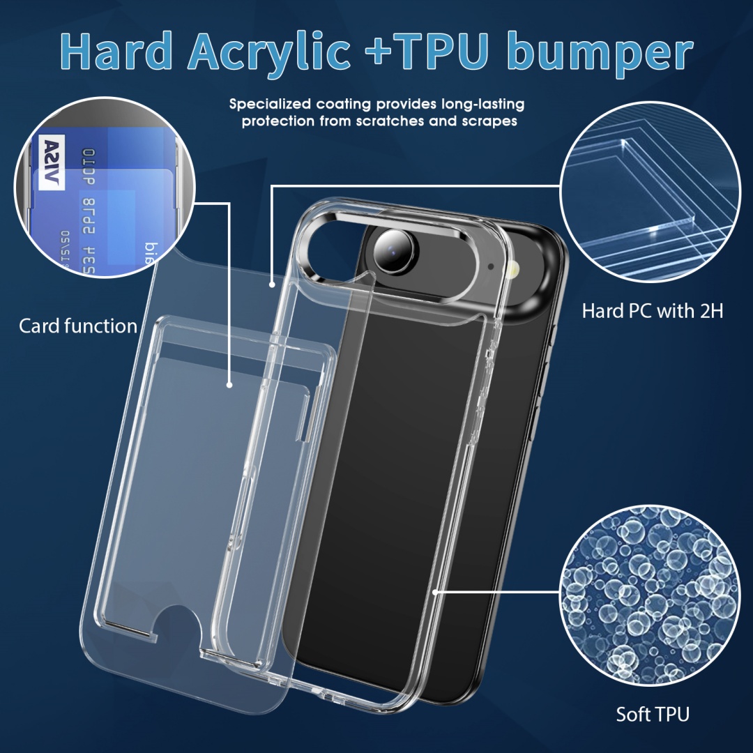 Luxury Clear Card Slot Holder  - đánh giá và giá Phone Cases Classy