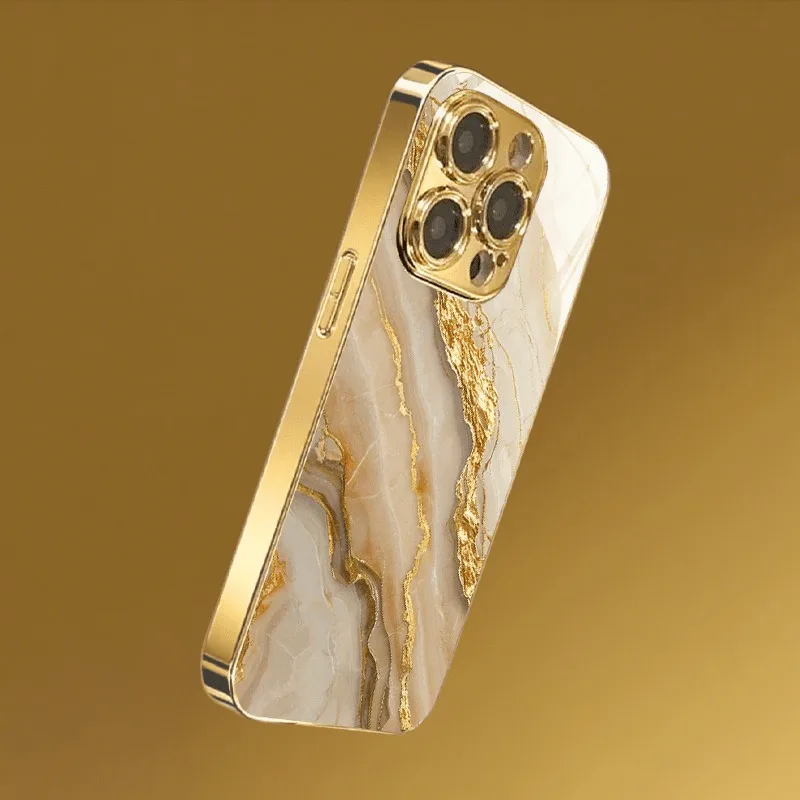 Gold White Marble Patterned Ph - đánh giá và giá Phone Cases Australia