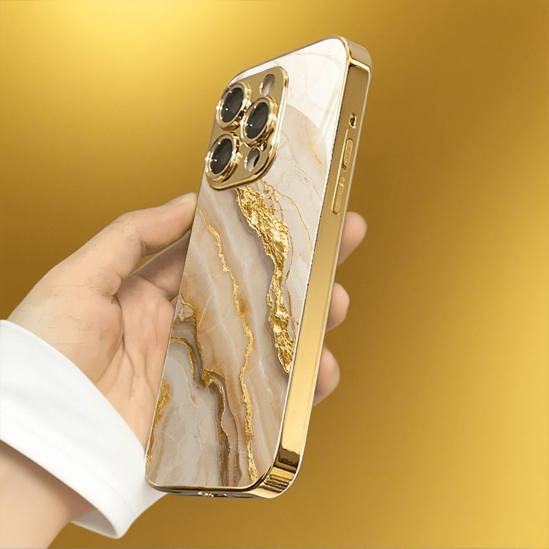 Gold White Marble Patterned Ph - đánh giá và giá Phone Cases Australia