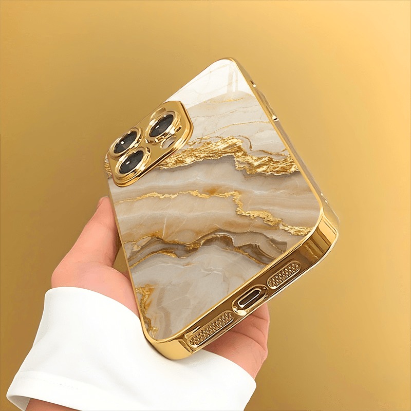 Gold White Marble Patterned Ph - đánh giá và giá Phone Cases Australia