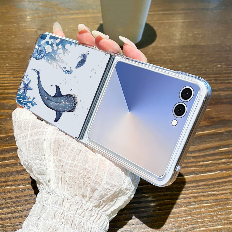 Whale Pattern Phone Case For S - đánh giá và giá Phone Cases Z Flip 7