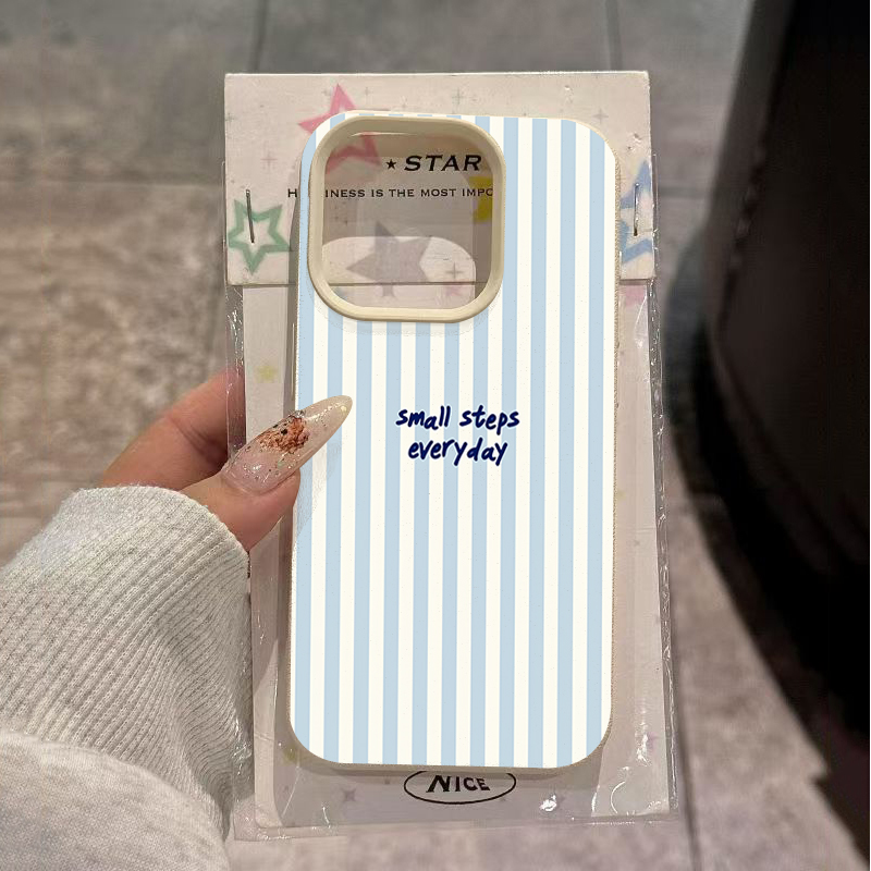 Blue English Blue White Stripe - đánh giá và giá Phone Cases Blue