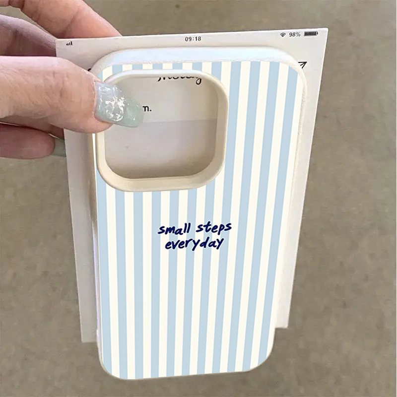Blue English Blue White Stripe - đánh giá và giá Phone Cases Blue