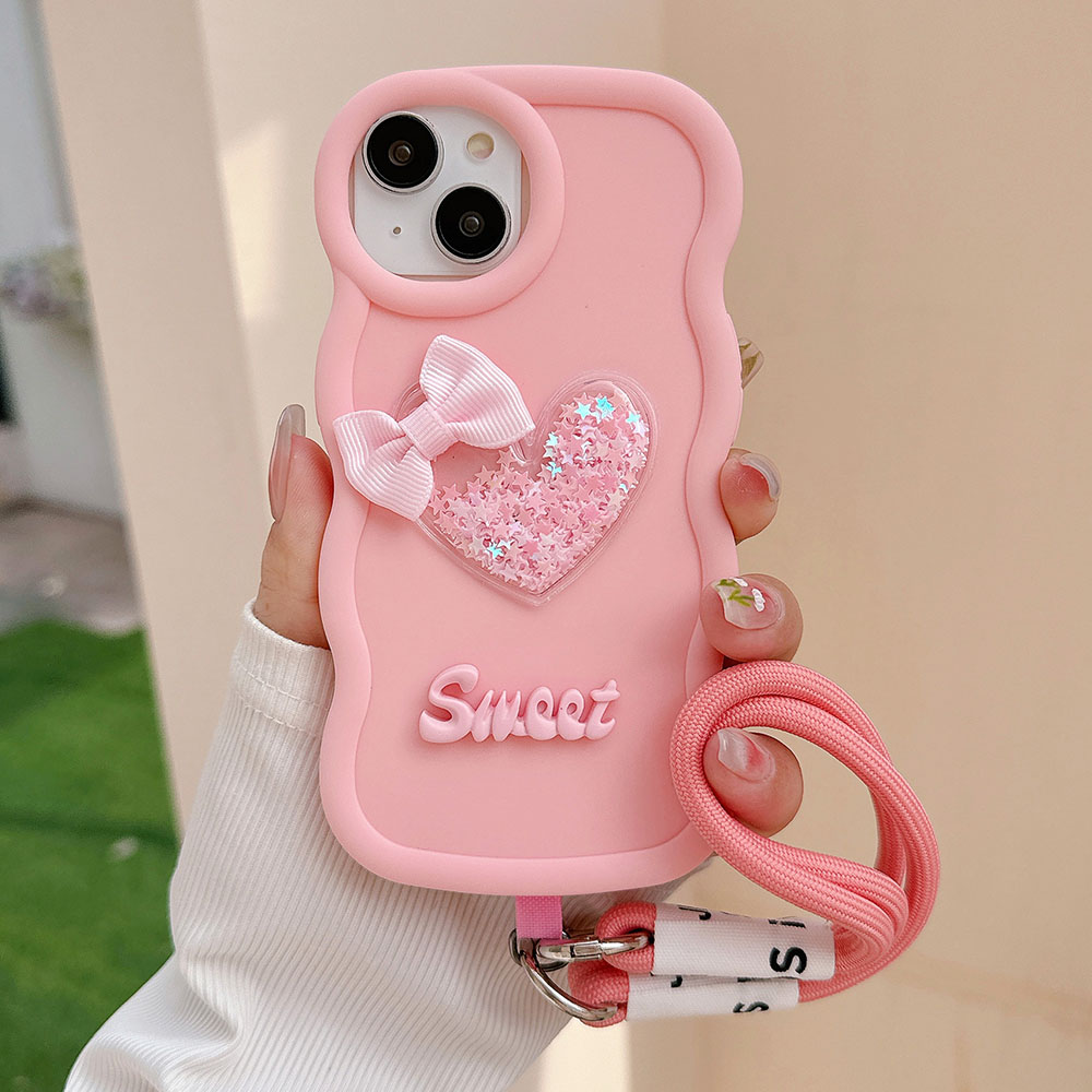 Love Heart Bow Wavy Soft Phone - đánh giá và giá Phone Cases Nyc