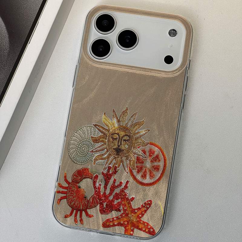 Ice Texture Ocean Red coral Ph - đánh giá và giá Phone Cases Red