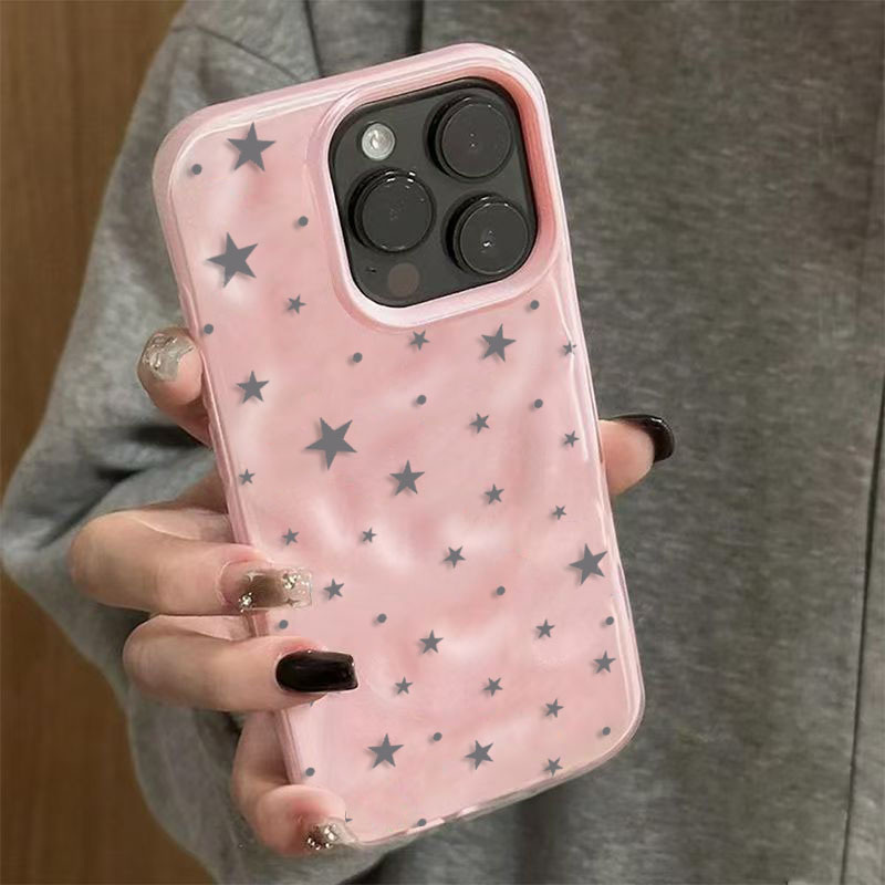 Minimalist Gray-Blue Star Wave - đánh giá và giá Phone Cases Blue